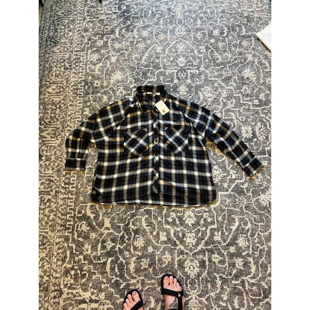 Levi’s flannel the EX boyfriend shirt relaxed fit